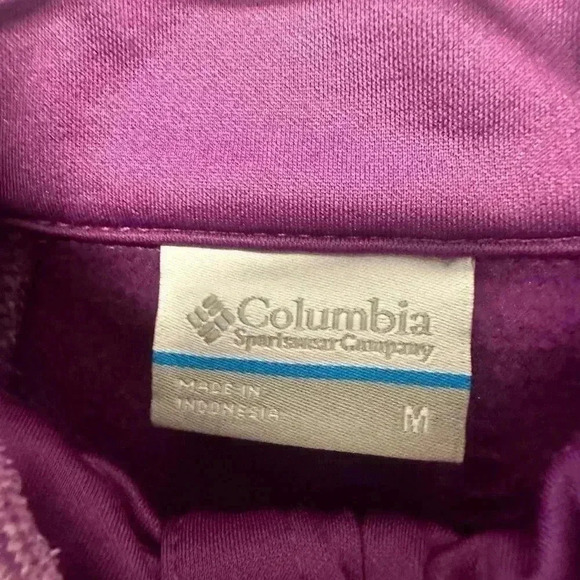 Columbia Women’s Purple Half Zip size Medium - Picture 3 of 4